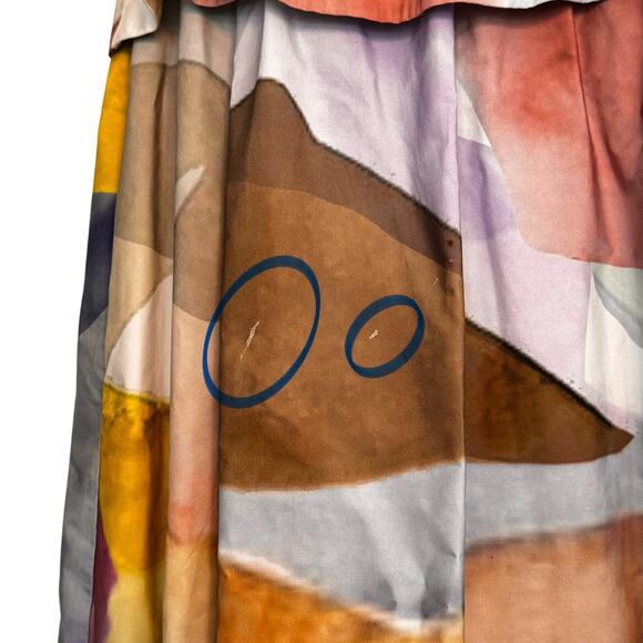 ASOS EDITION Empire Cami Maxi Dress in Pastel Abstract Boho Print Women’s Sz 0 - Picture 14 of 16